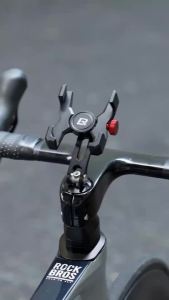 Rockbros Giá Đỡ Điện Thoại Xe Đạp Hợp Kim Nhôm Siêu Nhẹ Ổn Định MTB Xe Đạp Đường Bộ Chống Trơn Trượt Giá Đỡ Điện Thoại Xe Máy