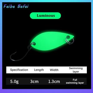 [Feibe Befei] Duy Nhất Móc Scoop-Hình Xoay Spinner Sequins Câu Cá Lure Câu Cá Giải Quyết Cho Bass Cá Perch Móc Nhân Tạo