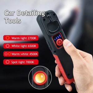 FEELINGS Rechargeable LED Work Light ic Base 360° Rotation Hook COB Work Light Super Brigh USB Charging Rechargeable Work Light Outdoor Camping
