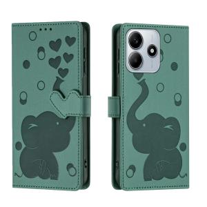 Love Heart Elephant Card Solt Leather Wallet Book Case For Xiaomi Redmi Note 14 Pro 5G 13 12 11 14T 13C 14C Book Cartoon Cover