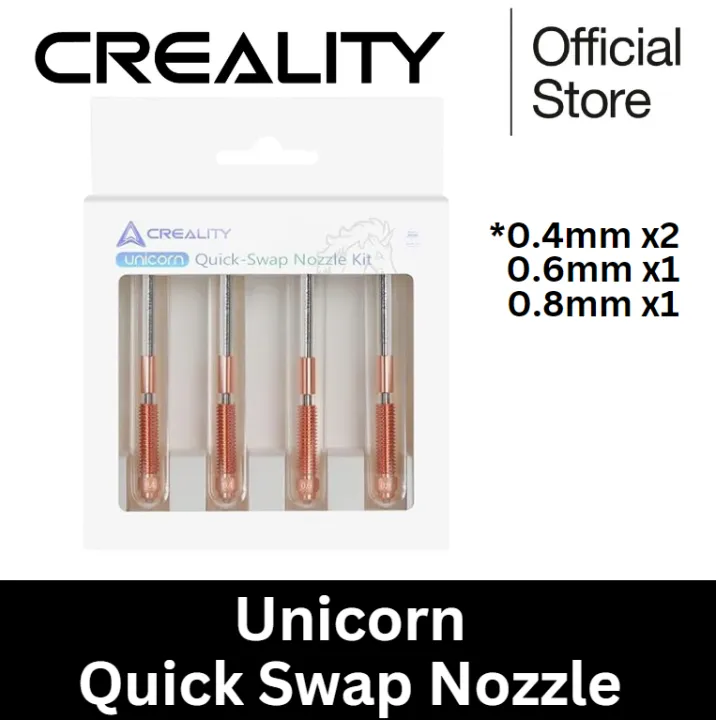 Creality Offcial K2 Plus Nozzle, Origineel Unicorn Quick-Swap 3D