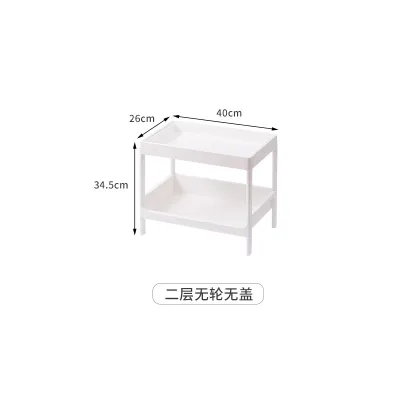 Trolley Cart 2-Tier/3-Tier/4-Tier Movable Shelf Drawer Trolley Cart With Wheels Storage Box Space Savers Trolley With Wheels 廚房手推車