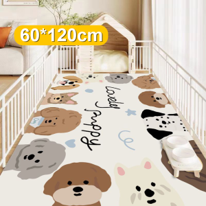 พรมปูพื้นสัตว์เลี้ยง ที่นอนแมวและสุนัข เสื่อแมวสุนัข เสื่อกันลื่นทำความสะอ าดง่ายพรมปูพื้นสัตว์เลี้ยงสุนัขแมวเสื่อ  แผ่นรองกันลื่น ขนาดพิเศษ 1 tier สำหรับสัตว์เลี้ยง