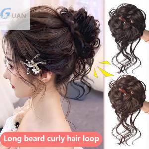 [COD] GUAN วิกผมลอนแบบสังเคราะห์กิ๊บปอยผมแบบยืดหยุ่นสำหรับผู้หญิง