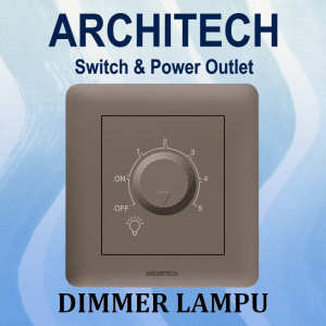 ARCHITECH INFINITY A63-K09 BROWN Sakelar - Saklar Peredup Lampu 300W