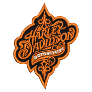 อาร์มปัก ฮาร์เลย์ เดวิดสัน ่Harley Davidson่ 7.5x10 cm. ปักแน่น เน้นคุณภาพ คุ้มราคา