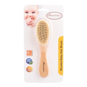 Autumnz Wooden Baby Hair Brush / Sikat Kanak Kanak lembut