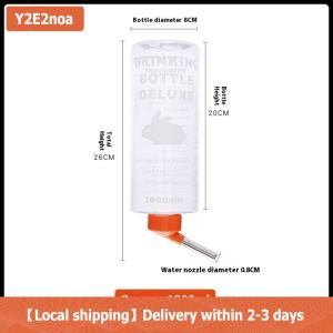 【Local shipping】 Pets Rabbit 1000ml Large Water Bottle Pet Totoro Guinea Pig Water Pet Dispenser Cage Hangable Water Bottle Bowl Pet Supplies