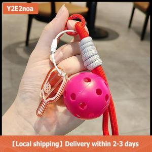 【Local shipping】 Creative Pickleball Keychain For Sports Lovers Bags Wallets Car Key Pendants Cute Fun Pickleball Keychain Gifts