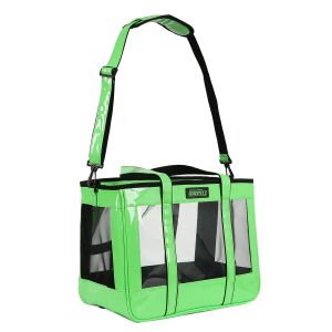 Edenpetz Pet Dog Cat Carrier Bag Breathable Load 7KG Outer Fashion Transparent Travel PU Shoulder Handbag