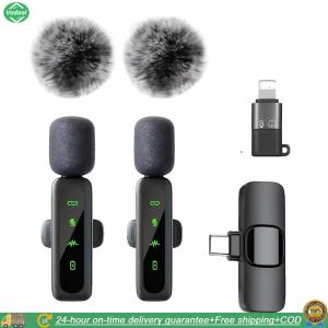 [HOT] Versatile 2-in-1 Lapel Microphone with Noise Cancellation for Vloggers and Content Creators