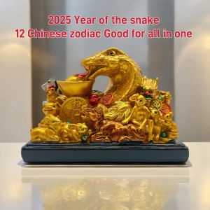 2027 Year of the Sheep Zodiac Figurine 12 Zodiac Statue Home Office Decor Lucky Fortune Ornament