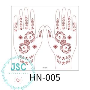 Henna Lace Tattoo Stickers Waterproof Sweat Long-Lasting 汉娜蕾丝纹身贴henna棕红色印度防水汗持久性感Tattoo
