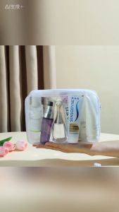 Clear Transparent Travel Makeup Bag – Waterproof & Portable Cosmetic Organizer