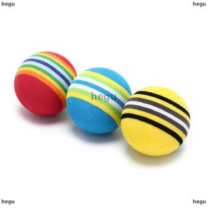 [COD] hegu Maelovely 10 Quả Bóng Xốp Sọc Cầu Vồng Bóng Golf Dụng Cụ Hỗ Trợ Tập Luyện Swing