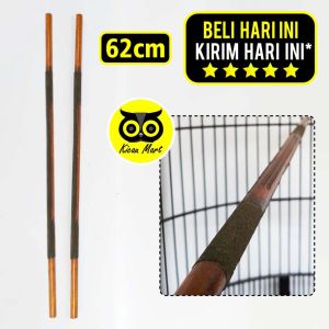 Kicau Mart Tangkringan Burung Murai Kayu Jati Sempati Pangkringan Pijakan Kaki Sangkar Kandang Tkrgmsj