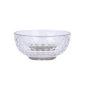 Chén ăn cơm vân tổ ong nhựa VIỆT NHẬT - Trong suốt đựng cơm canh súp - 6846