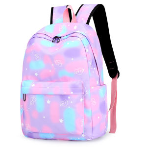 Ba lô nữ thời trang ni lông thường nhật Daypack với màu gradient cho văn phòng và đi chơi