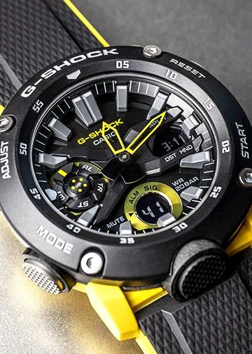 OFFICIAL WARRANTY Casio G SHOCK GA 2000 1A9 Standard Analog Digital Carbon Core Guard Yellow Resin Watch GA 2000 GA2000 1A9 GA2000 GA 2000 1A9DR Lazada