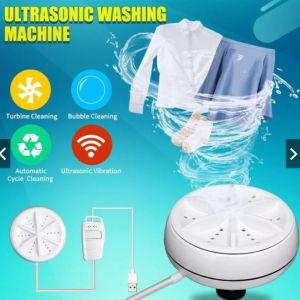 Mesin Cuci Mini Portable Putar 360° Turbine Wash USB Pencuci Pakaian Dalam Kaos Kaki Handuk