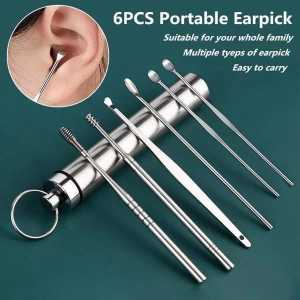 COD Makassar: Pembersih Telinga Korek Kuping Ear Wax Picker 7 Pcs Earpick