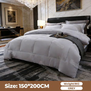 Ecoweave Four Seasons White Comforter Quilt Hotel Quilt Core Bedding Cotton Modern Stylish Comforter Blanket Filler / Duvet Filler / Quilt Filler | Alternative Bed Comforter Filler
