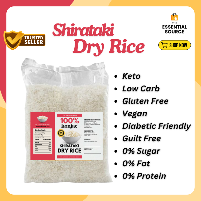 Dry Shirataki Konjac Rice Miracle Rice Keto Low Carb 1kg | Lazada PH