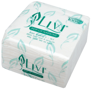 กระดาษทิชชู่LIVI เยื่อบริสุทธิ์100% แบบพกพา 1ห่อ 200แผ่น กระดาษเช็ดปาก เช็ดมือ เช็ดหน้า ไม่มีสารเรืองแสง โลหะหนัก และสารฟอกขาวปนเปื้อนชัวร์