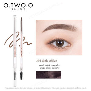 O.TWO.O Eyebrow Pencil 2in1 Super Fine Eye Brow Delicate Sine Charming Slender Painter with Brush