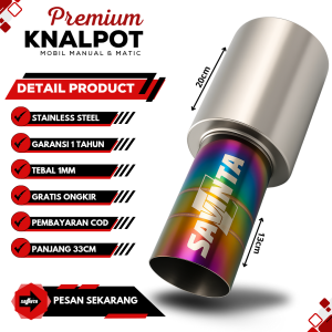Savinta Knalpot Racing Mobil Manual Matic PLGv3 Stainles Suara Bass Empuk Adem