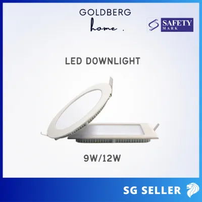[SG Seller] LED Ceiling light Slim Downlight 9W 12W | Goldberg Home