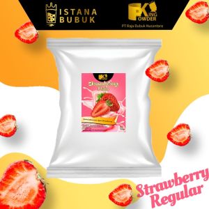 Bubuk Minuman PLAIN STRAWBERRY Powder Drink Strawberry