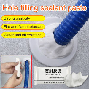 Air Conditioner Air Cond Hole Sealing Clay Wall Hole Sealant Putty Mouldable Waterproof Drain Pipe Repair Paste Flexible Gap Filler