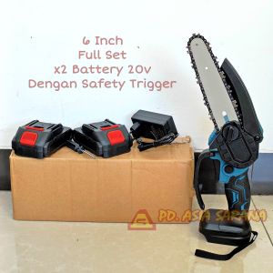 Cordless Chainsaw 6" Inch 20V LXT Mesin Gergaji Chain Saw Senso Baterai D2605