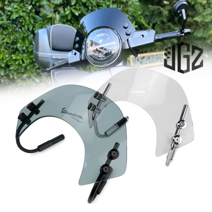 For VESPA Primavera 150 Flyscreen Racing Windshield Motorcycle Acrylic Screen Windshield Racing