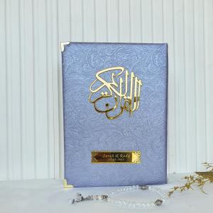 (Bisa costum nama) AL-QURAN A4 FREE TASBIH KRISTAL PREMIUM