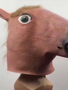 Funny Horse Mask Halloween Mask Masquerade Horse Full Head Mask Animal Latex Mask Adult alloween Costume Accessories