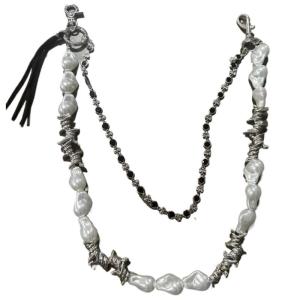Elegant Men Pearls and Alloy Waist Chain Stylish Waist Belt Suitable for Enhancing Outfits at Various Occasions