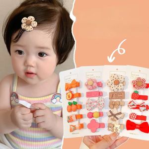 【PINK EMPRESS】Trẻ Sơ Sinh Kẹp Tóc Bé Gái Kẹp Tóc Trẻ Em Nơ Bướm Mini Kẹp Tóc Trẻ Em Lông Thai Không Làm Tổn Thương Tóc Tóc Đồ Trang Sức Đầu Tóc
