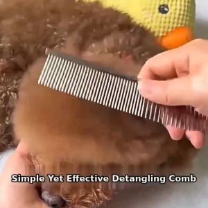 Set 6 Sikat Kutu Anjing Kucing 6Pcs Pet Flea / Lice Grooming Comb  Stainless Steel Needle Teeth Flea comb