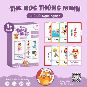 Bộ Thẻ Học Tiếng Anh Thông Minh Flashcard Mini Song Ngữ Anh Việt Giúp Bé Phát Triển Tư Duy Ngôn Ngữ