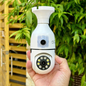 Camera YOOSEE HK212 8Mpx/12Mpx 1 Mắt/2 Mắt Xoay 360 Độ Hình Dạng Bóng Đèn- Đàm Thoại 2 Chiều
