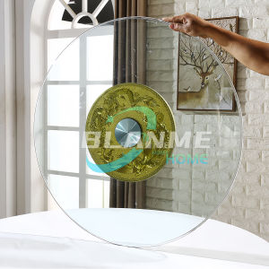Diameter 50-140CM Lazy Susan Tempered Glass Rotating Top Table Turn Top Dining Table Top Meja Makan Kaca Pusing Restaurant hotel dining table kitchen 玻璃转盘