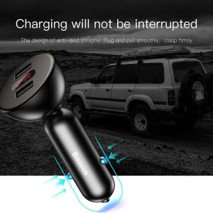 Baseus BSC - C9X1 Shake - Head Digital Display Car Charger ABS PC 5V/4.8A