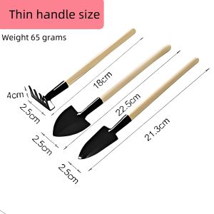 Three-piece gardening tool set: mini plant shovel digging shovel Flower planting tools can be used for loosening soil and transplanting