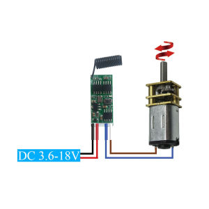 WenQia Mini 3.6V 6V 12V 18V Wireless Remote Control Switch Motor Garage Controller Module for Forward and Reverse