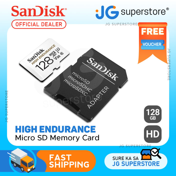 SanDisk HIGH ENDURANCE microSD Card U3 V30 4K UHD SDXC Class 10