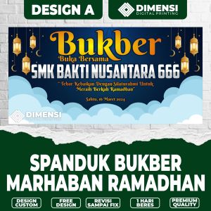 Spanduk BUKBER BUKA BERSAMA / BANNER BUKA BERSAMA BUKBER / SPANDUK BANNER BUKBER / BANNER SPANDUK METERAN CUSTOM TERMURAH
