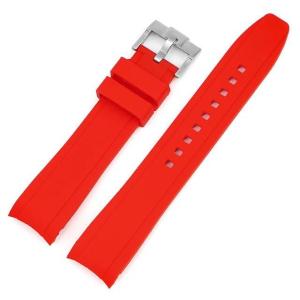 20mm 22mm Curved End For Omega MoonSwatch Bracelet Replace Band Silicone Rubber Waterproof Universal Strap Wristband Accessories