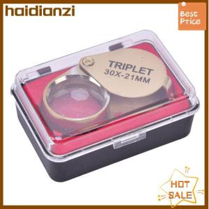 haidianzi 30x30x21mm Magnifier jewelers vàng mắt Công cụ đồ trang sức gấp kính lúp